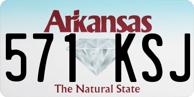 AR license plate 571KSJ