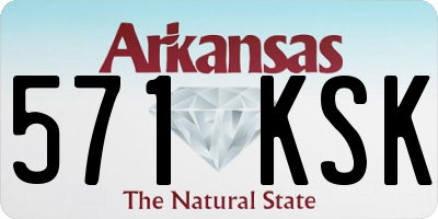 AR license plate 571KSK