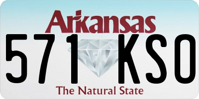 AR license plate 571KSO