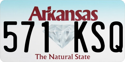 AR license plate 571KSQ