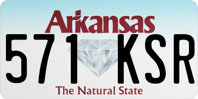 AR license plate 571KSR
