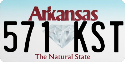 AR license plate 571KST