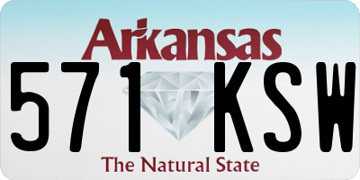 AR license plate 571KSW