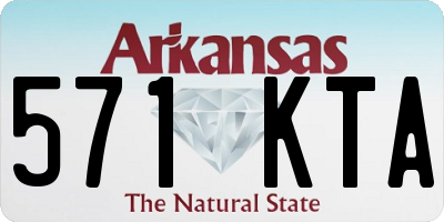 AR license plate 571KTA