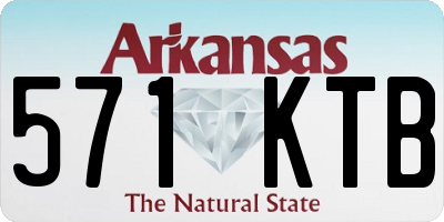 AR license plate 571KTB