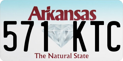 AR license plate 571KTC