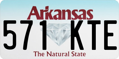 AR license plate 571KTE