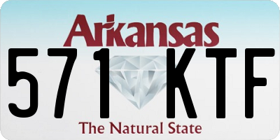 AR license plate 571KTF