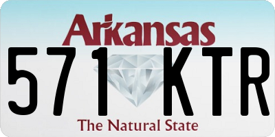 AR license plate 571KTR