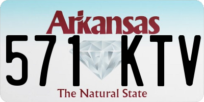 AR license plate 571KTV