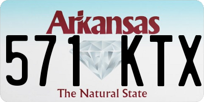 AR license plate 571KTX