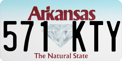AR license plate 571KTY