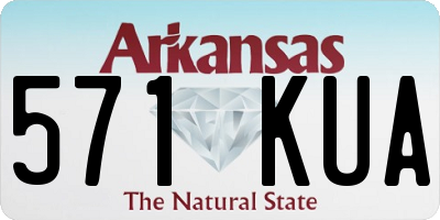 AR license plate 571KUA
