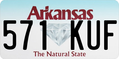 AR license plate 571KUF