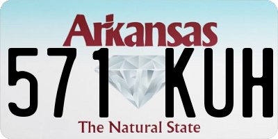 AR license plate 571KUH