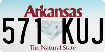 AR license plate 571KUJ