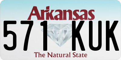 AR license plate 571KUK