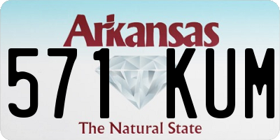 AR license plate 571KUM