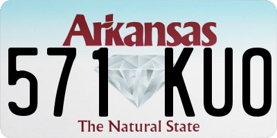 AR license plate 571KUO