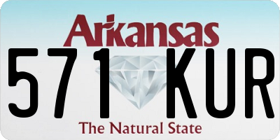 AR license plate 571KUR