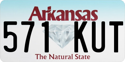 AR license plate 571KUT