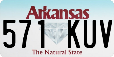 AR license plate 571KUV