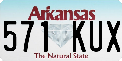 AR license plate 571KUX