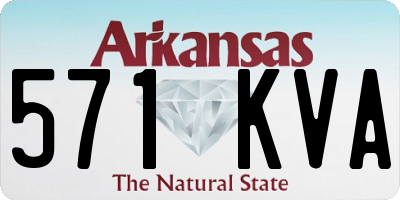 AR license plate 571KVA