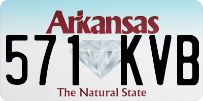 AR license plate 571KVB