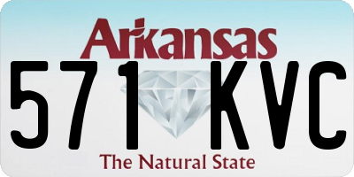 AR license plate 571KVC