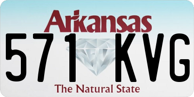 AR license plate 571KVG