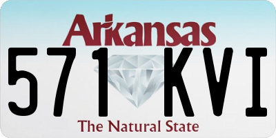 AR license plate 571KVI