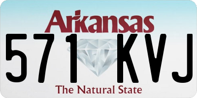 AR license plate 571KVJ