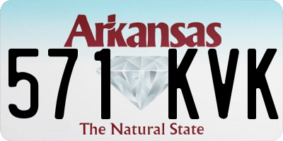AR license plate 571KVK