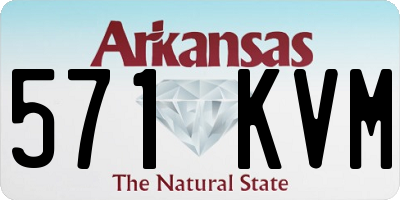 AR license plate 571KVM