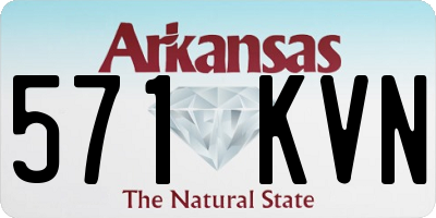 AR license plate 571KVN