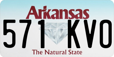 AR license plate 571KVO