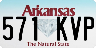 AR license plate 571KVP