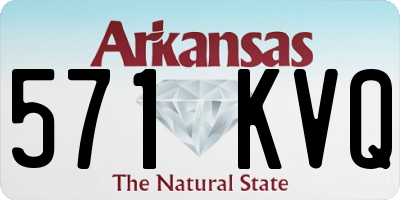 AR license plate 571KVQ