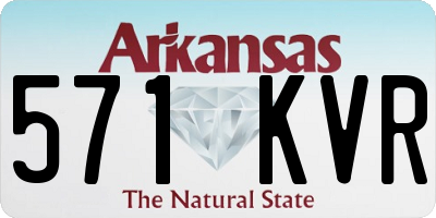 AR license plate 571KVR