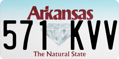 AR license plate 571KVV