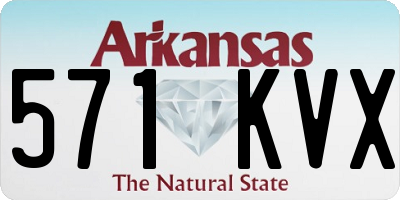 AR license plate 571KVX