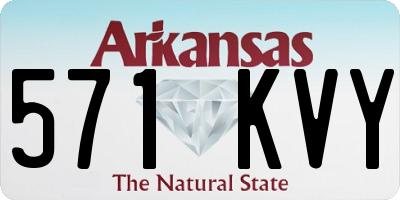 AR license plate 571KVY