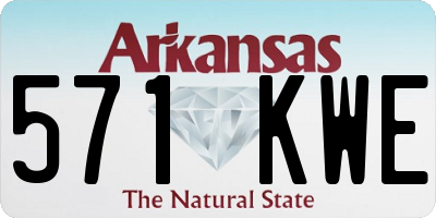 AR license plate 571KWE
