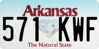 AR license plate 571KWF