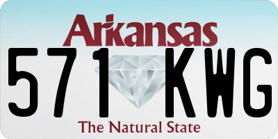 AR license plate 571KWG