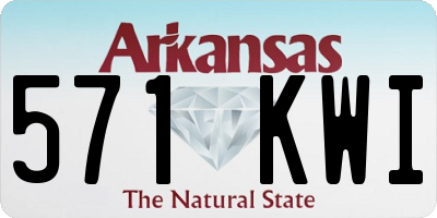 AR license plate 571KWI