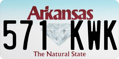 AR license plate 571KWK