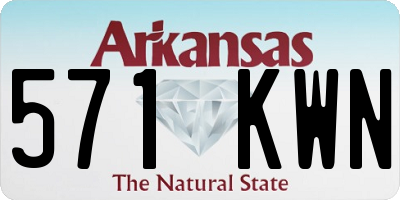 AR license plate 571KWN