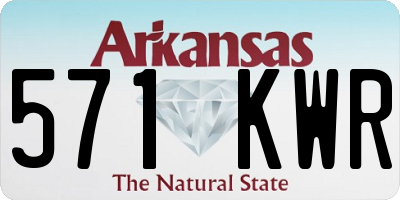 AR license plate 571KWR